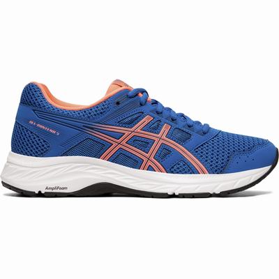 Női Asics Gel-Contend 5 Futócipő AS0861953 Kék/Narancssárga Korall